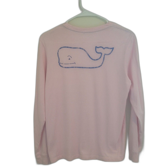 Vineyard Vintage Women Whale Long-Sleeve Pocket Tee - Picture 2 of 4
